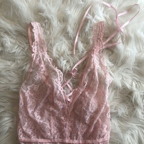 NWOT ASOS Lace bodysuit With Lace Up Back size 6 - Picture 6 of 11